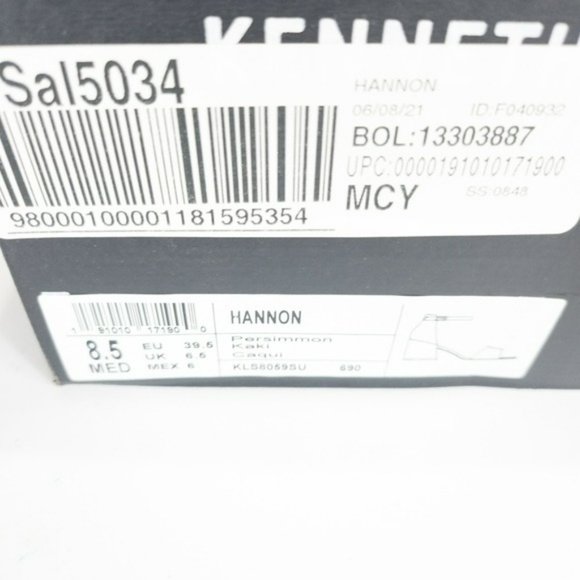 Kenneth Cole Reaction Hannon Dress Sandals Persimmon -8.5 - Picture 7 of 7